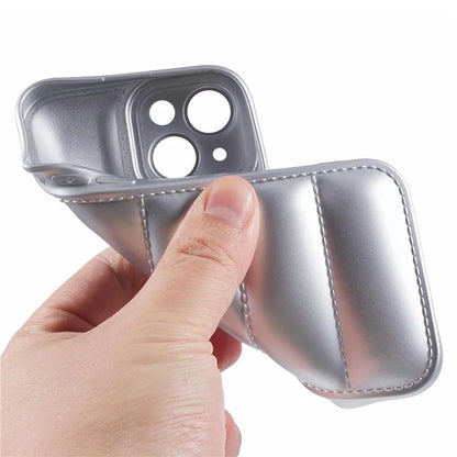 JTW Series For iPhone 13 6.1 inch TPU Case Down Jacket Design Phone Shell with Precise Lens Cutout