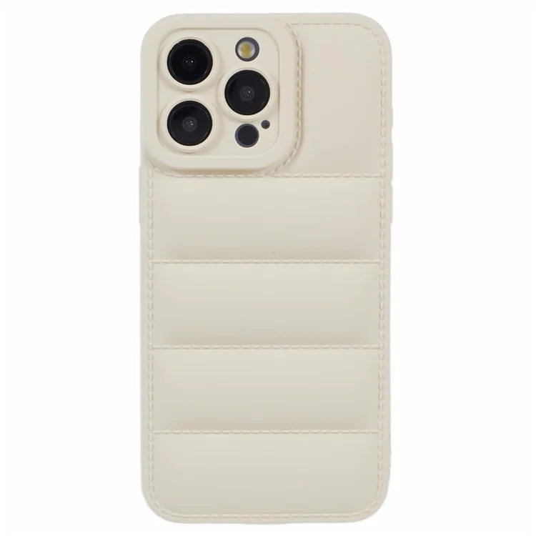 JTW Series For iPhone 15 Pro TPU Case Down Jacket Design Shock-Absorbent Phone Protector