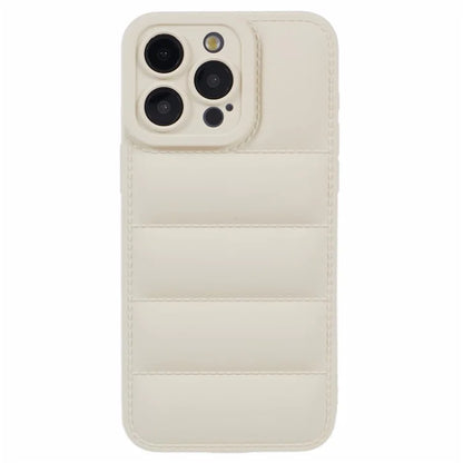 JTW Series For iPhone 15 Pro TPU Case Down Jacket Design Shock-Absorbent Phone Protector