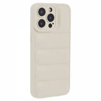 JTW Series For iPhone 14 Pro Max Case Grid Down Jacket Texture Rubberized Protective Shell