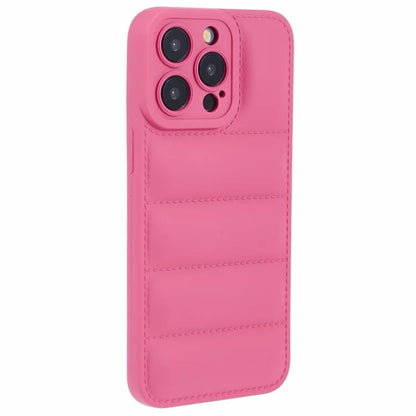 JTW Series For iPhone 14 Pro Max Case Grid Down Jacket Texture Rubberized Protective Shell