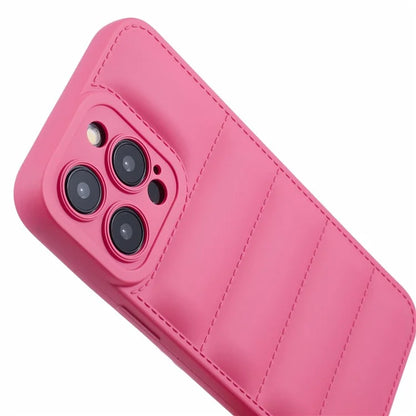 JTW Series For iPhone 14 Pro Max Case Grid Down Jacket Texture Rubberized Protective Shell