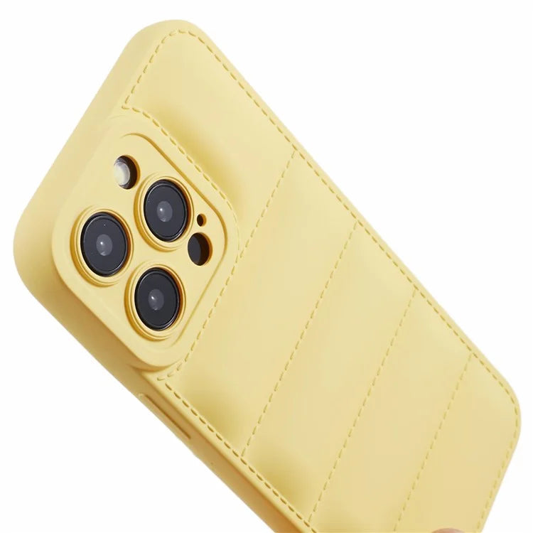 JTW Series For iPhone 14 Pro Max Case Grid Down Jacket Texture Rubberized Protective Shell