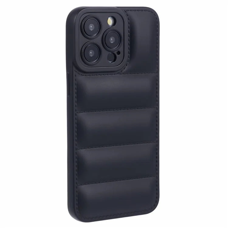 JTW Series For iPhone 13 Pro 6.1 inch Protective Case Grid Down Jacket Texture Anti-drop Shell