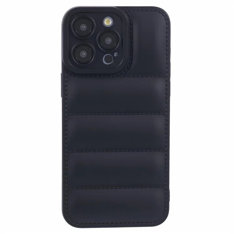 JTW Series For iPhone 13 Pro 6.1 inch Protective Case Grid Down Jacket Texture Anti-drop Shell
