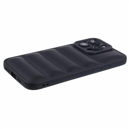 JTW Series For iPhone 13 Pro 6.1 inch Protective Case Grid Down Jacket Texture Anti-drop Shell