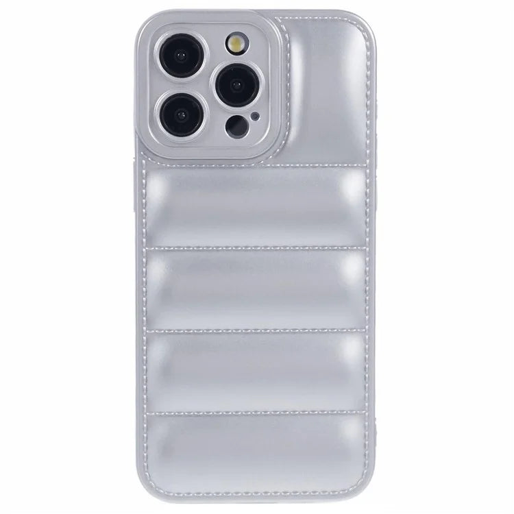 JTW Series For iPhone 12 Pro 6.1 inch Case Soft TPU Grid Down Jacket Texture Smart Phone Shell