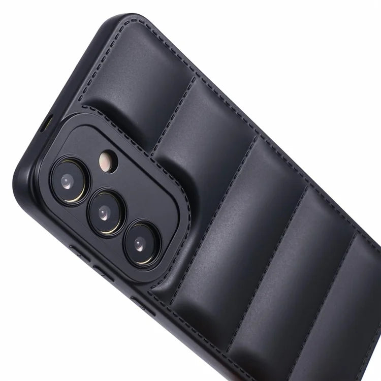 JTW Series For Samsung Galaxy S24 Cover Grid Down Jacket Texture TPU Phone Protective Case