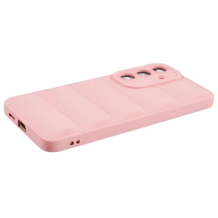 JTW Series For Samsung Galaxy S24 Cover Grid Down Jacket Texture TPU Phone Protective Case