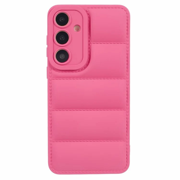 JTW Series For Samsung Galaxy S24 Cover Grid Down Jacket Texture TPU Phone Protective Case