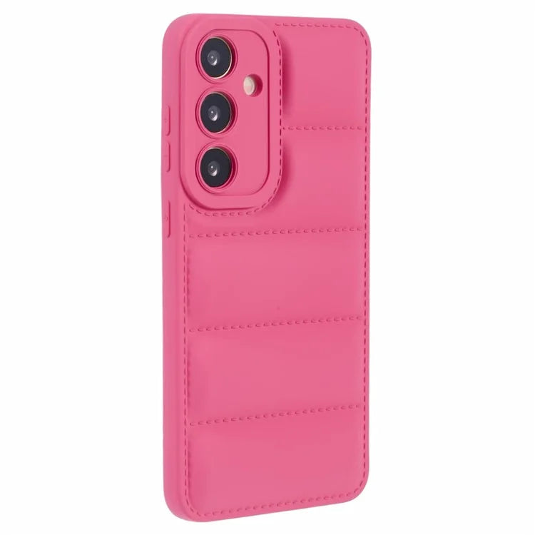 JTW Series For Samsung Galaxy S24 Cover Grid Down Jacket Texture TPU Phone Protective Case