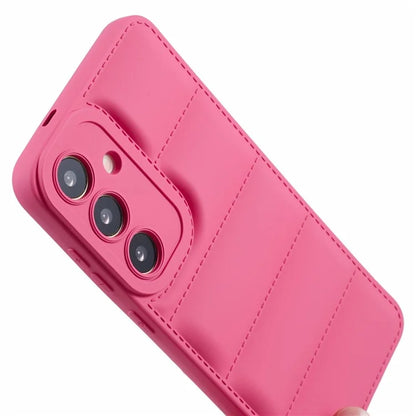 JTW Series For Samsung Galaxy S24 Cover Grid Down Jacket Texture TPU Phone Protective Case