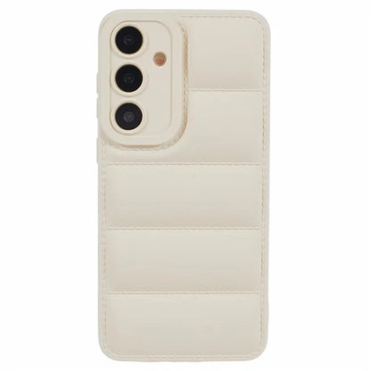 JTW Series For Samsung Galaxy S24 Cover Grid Down Jacket Texture TPU Phone Protective Case