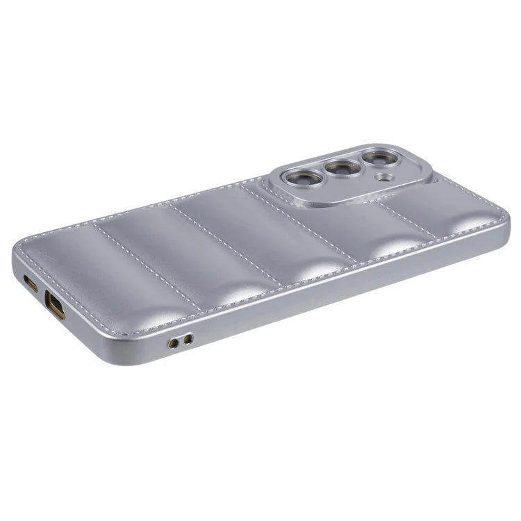 JTW Series For Samsung Galaxy S24 Cover Grid Down Jacket Texture TPU Phone Protective Case