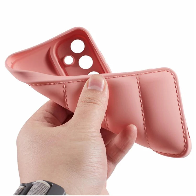 JTW Series For Samsung Galaxy S23 FE Case Down Jacket Design Rubberized Phone Back Protector