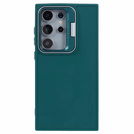 QH Series for Samsung Galaxy S24 Ultra Kickstand Case Silicone Cover Big Lens Hole