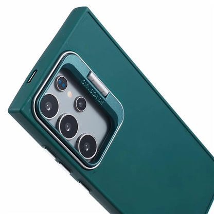 QH Series for Samsung Galaxy S24 Ultra Kickstand Case Silicone Cover Big Lens Hole