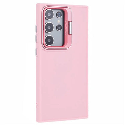 QH Series for Samsung Galaxy S24 Ultra Kickstand Case Silicone Cover Big Lens Hole