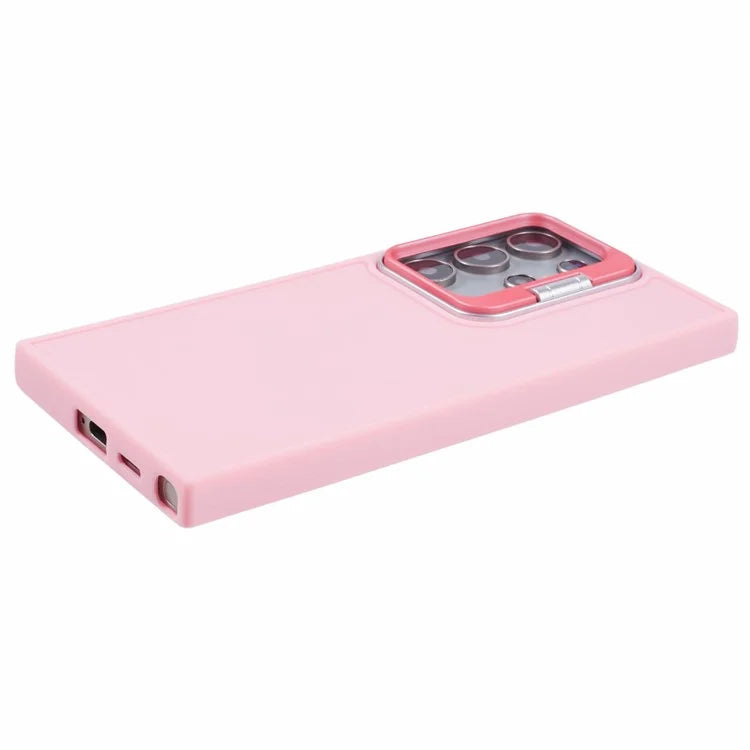 QH Series for Samsung Galaxy S24 Ultra Kickstand Case Silicone Cover Big Lens Hole