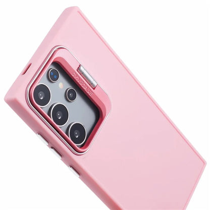 QH Series for Samsung Galaxy S24 Ultra Kickstand Case Silicone Cover Big Lens Hole