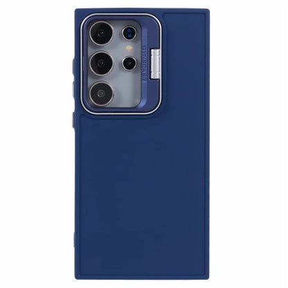 QH Series for Samsung Galaxy S24 Ultra Kickstand Case Silicone Cover Big Lens Hole