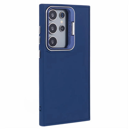QH Series for Samsung Galaxy S24 Ultra Kickstand Case Silicone Cover Big Lens Hole