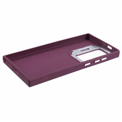 QH Series for Samsung Galaxy S24 Ultra Kickstand Case Silicone Cover Big Lens Hole