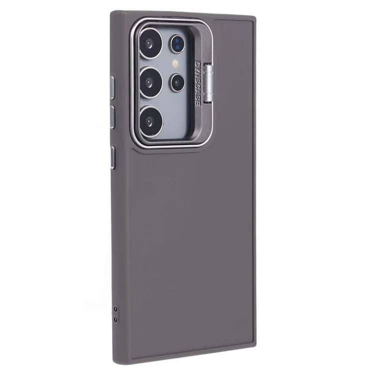 QH Series for Samsung Galaxy S24 Ultra Kickstand Case Silicone Cover Big Lens Hole