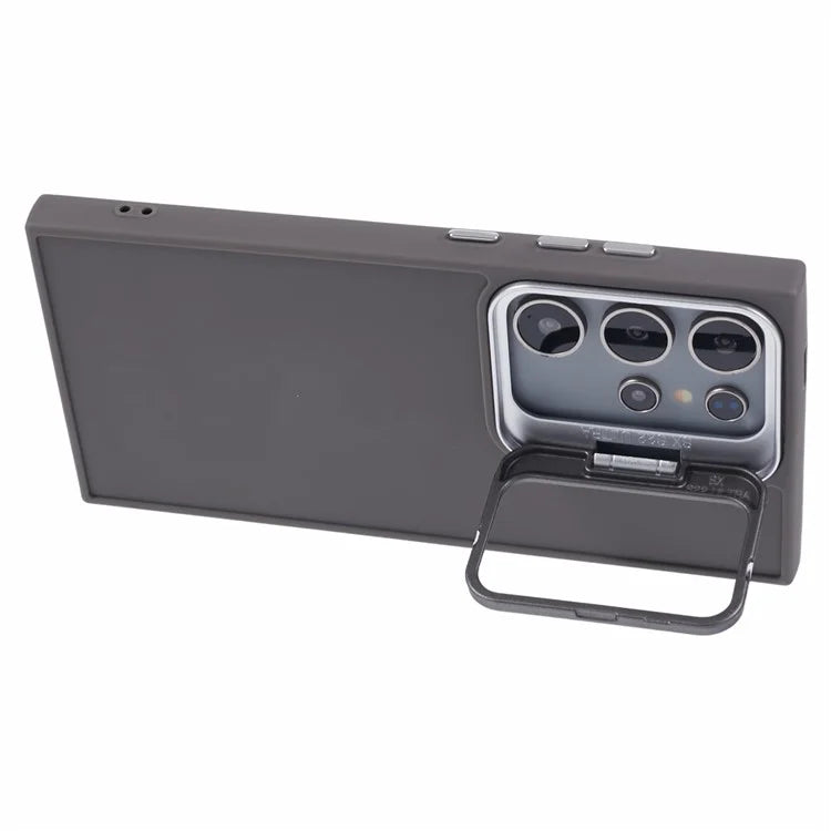 QH Series for Samsung Galaxy S24 Ultra Kickstand Case Silicone Cover Big Lens Hole
