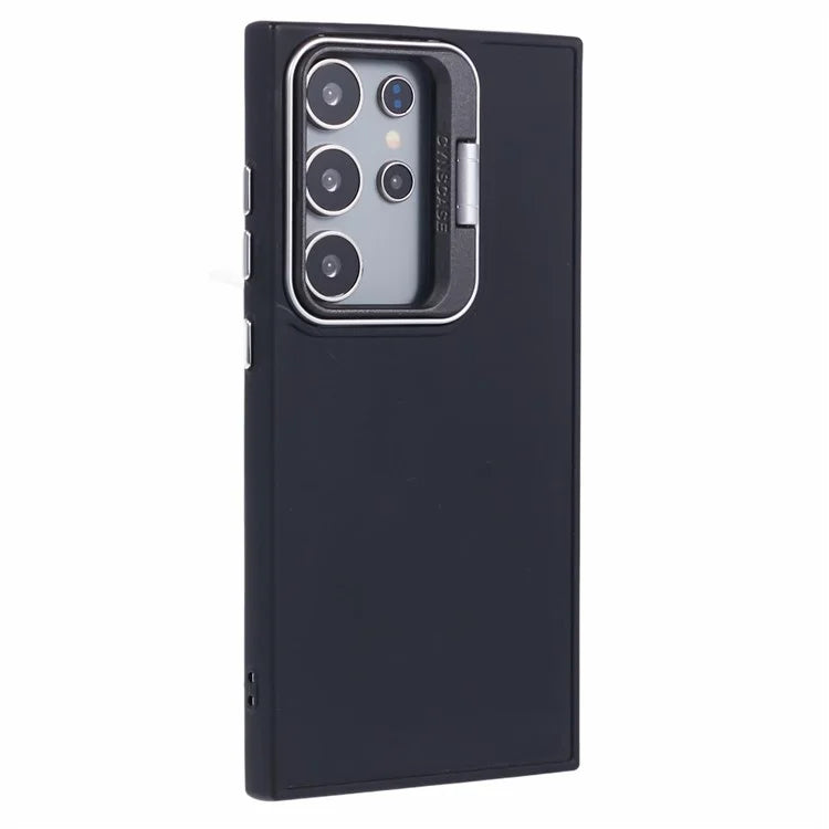 QH Series for Samsung Galaxy S24 Ultra Kickstand Case Silicone Cover Big Lens Hole