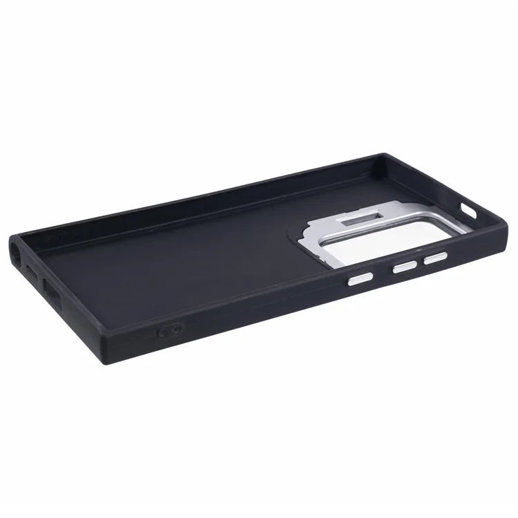 QH Series for Samsung Galaxy S24 Ultra Kickstand Case Silicone Cover Big Lens Hole