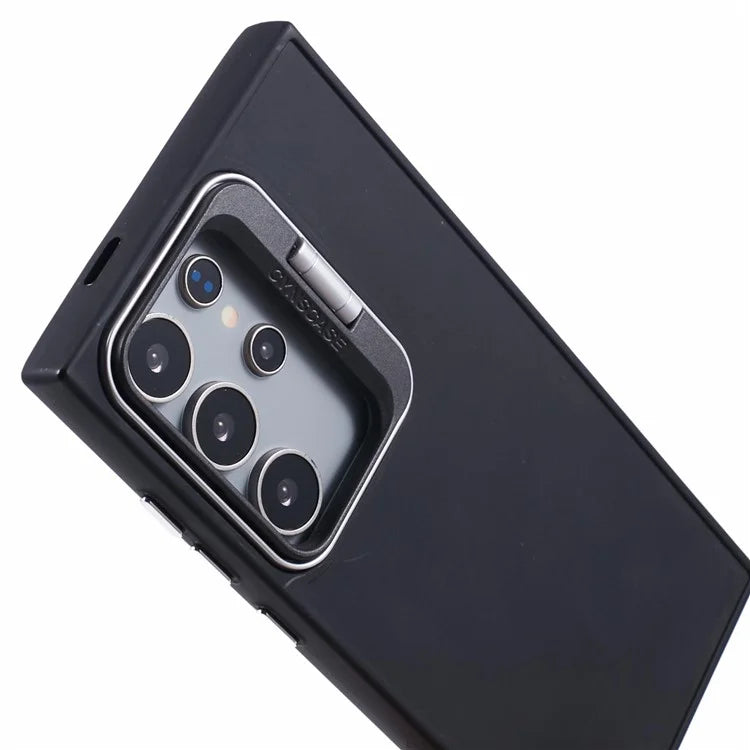 QH Series for Samsung Galaxy S24 Ultra Kickstand Case Silicone Cover Big Lens Hole