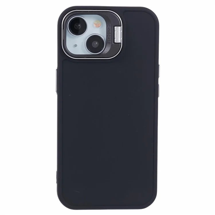 QH Series for iPhone 13 Shockproof Silicone Case Lens Frame Kickstand Phone Cover