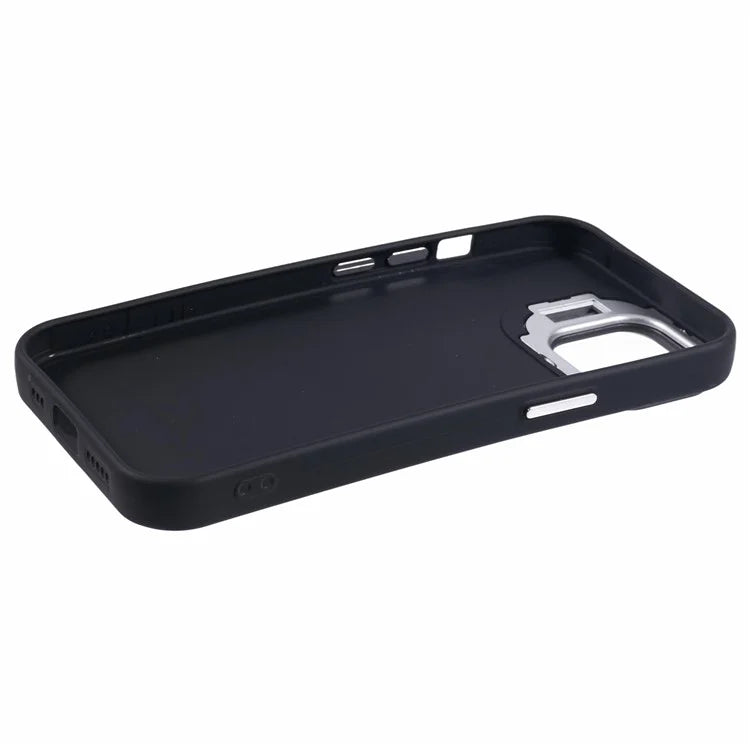 QH Series for iPhone 13 Shockproof Silicone Case Lens Frame Kickstand Phone Cover