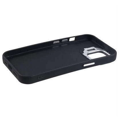 QH Series for iPhone 13 Shockproof Silicone Case Lens Frame Kickstand Phone Cover