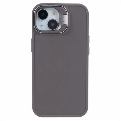 QH Series for iPhone 13 Shockproof Silicone Case Lens Frame Kickstand Phone Cover
