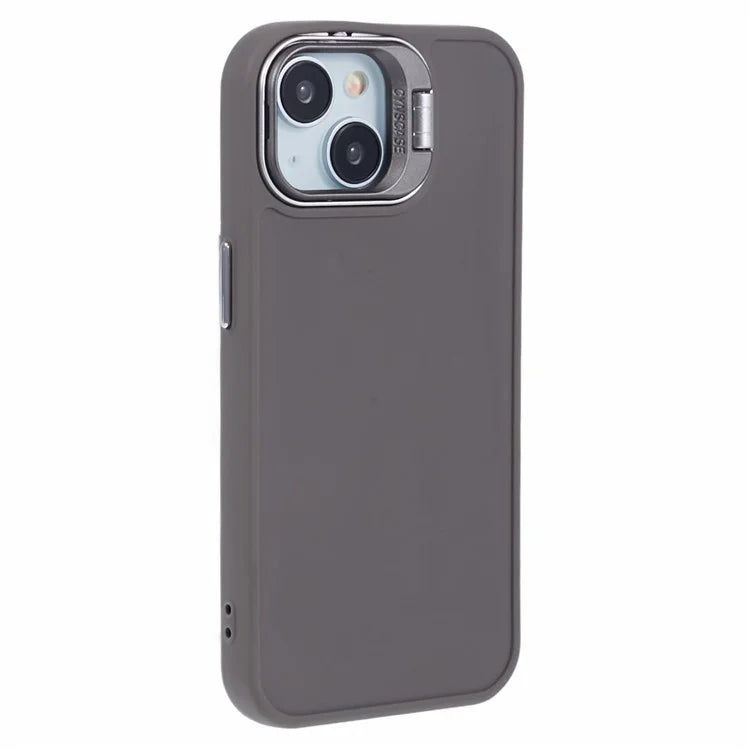 QH Series for iPhone 13 Shockproof Silicone Case Lens Frame Kickstand Phone Cover