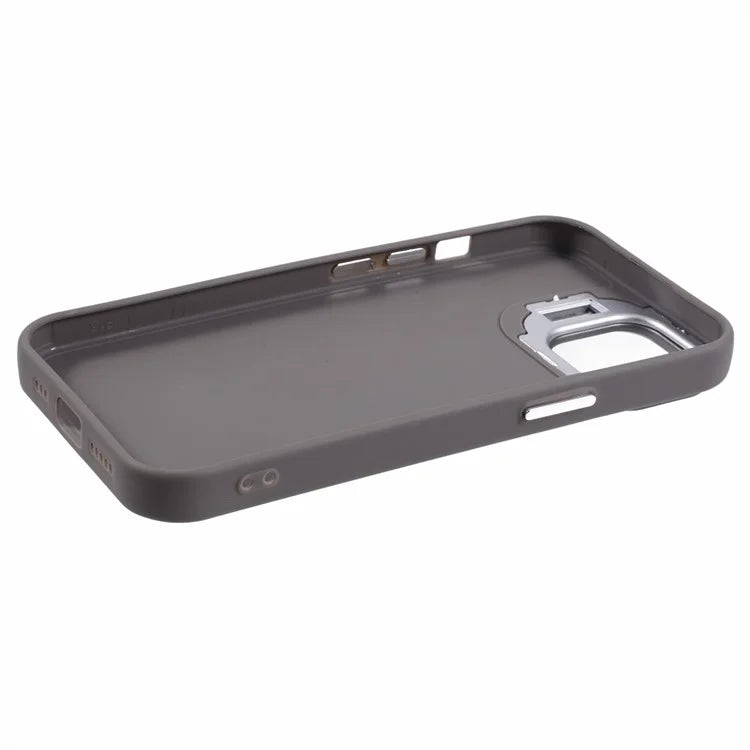 QH Series for iPhone 13 Shockproof Silicone Case Lens Frame Kickstand Phone Cover