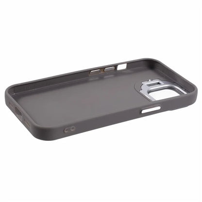 QH Series for iPhone 13 Shockproof Silicone Case Lens Frame Kickstand Phone Cover