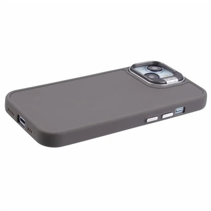 QH Series for iPhone 13 Shockproof Silicone Case Lens Frame Kickstand Phone Cover