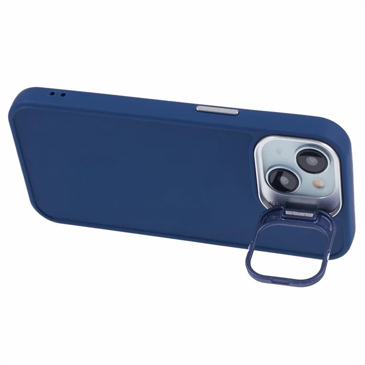QH Series for iPhone 13 Shockproof Silicone Case Lens Frame Kickstand Phone Cover