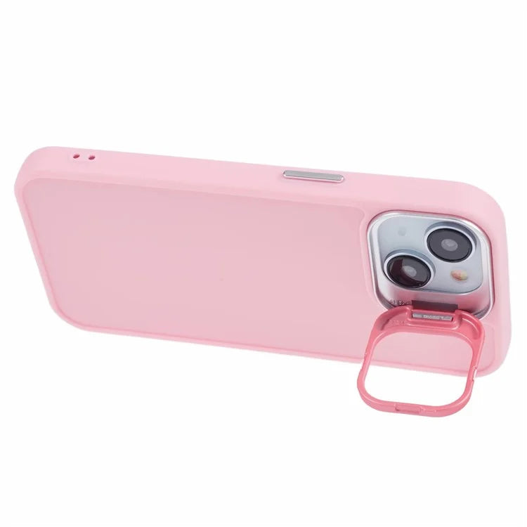 QH Series for iPhone 13 Shockproof Silicone Case Lens Frame Kickstand Phone Cover