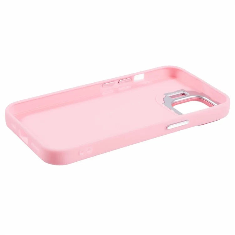 QH Series for iPhone 13 Shockproof Silicone Case Lens Frame Kickstand Phone Cover