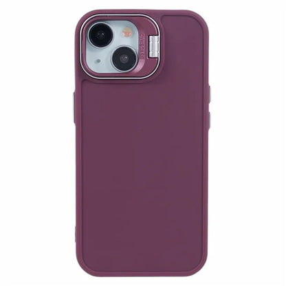 QH Series for iPhone 13 Shockproof Silicone Case Lens Frame Kickstand Phone Cover