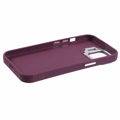QH Series for iPhone 13 Shockproof Silicone Case Lens Frame Kickstand Phone Cover