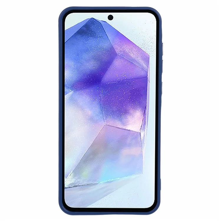 QH Series for Samsung Galaxy A55 5G / A35 5G Silicone Phone Case with Invisible Lens Kickstand