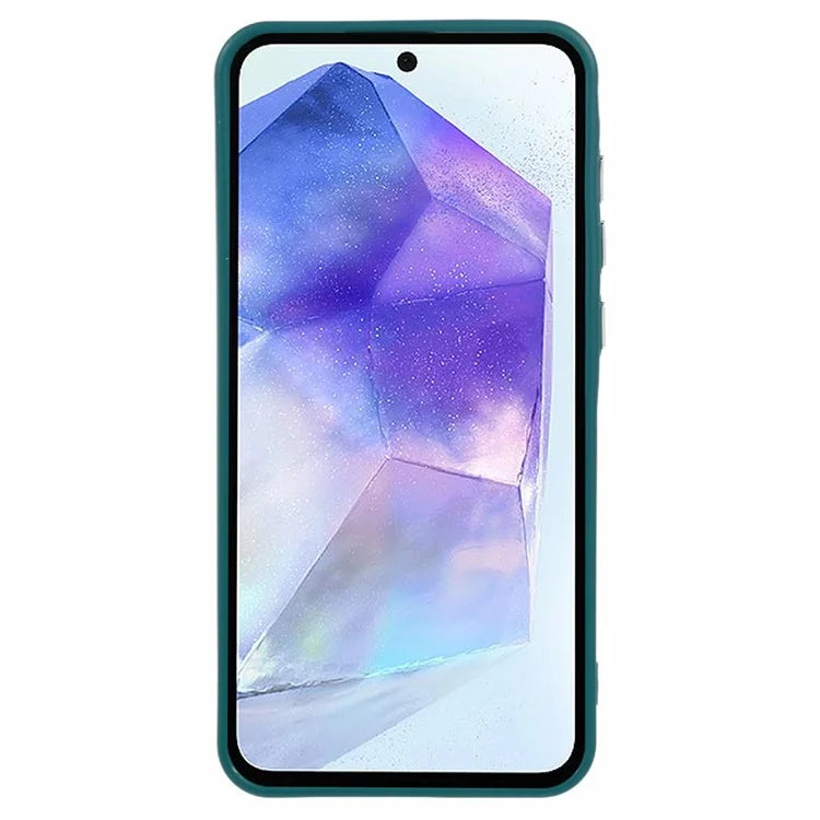 QH Series for Samsung Galaxy A55 5G / A35 5G Silicone Phone Case with Invisible Lens Kickstand