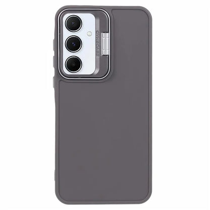 QH Series for Samsung Galaxy A25 5G (Global) (161.0 x 76.5 x 8.3mm) Case Camera Lens Kickstand Silicone Phone Cover