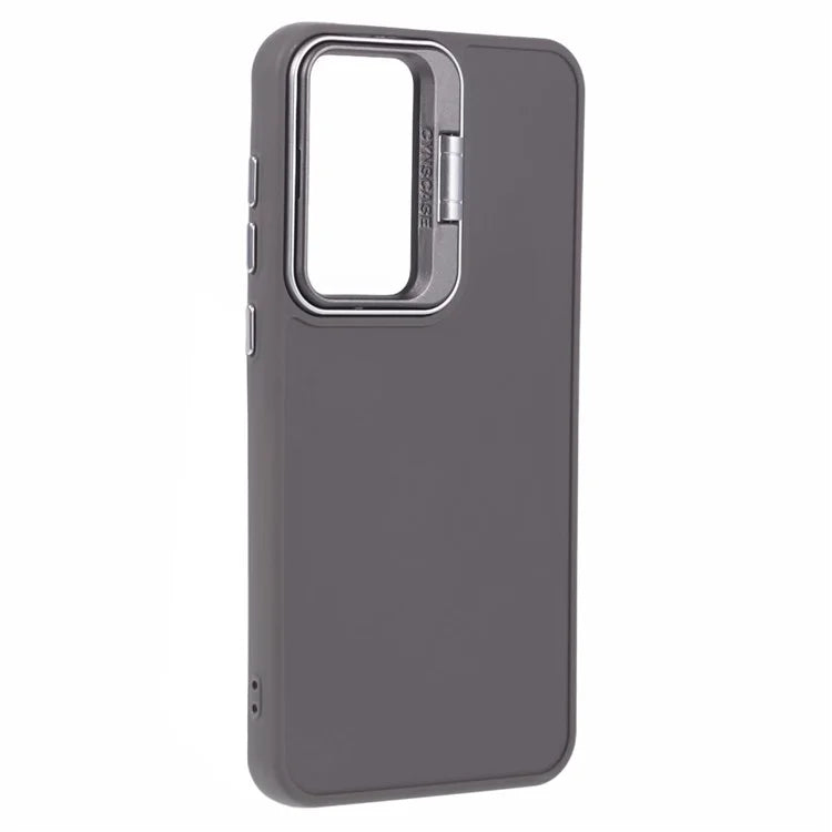 QH Series for Samsung Galaxy A25 5G (Global) (161.0 x 76.5 x 8.3mm) Case Camera Lens Kickstand Silicone Phone Cover