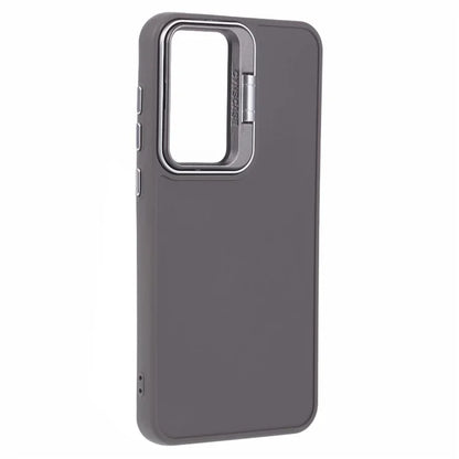 QH Series for Samsung Galaxy A25 5G (Global) (161.0 x 76.5 x 8.3mm) Case Camera Lens Kickstand Silicone Phone Cover